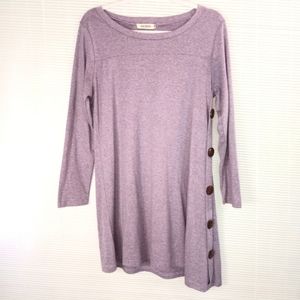 IGenjen Heathered Lilac Dress Size Medium